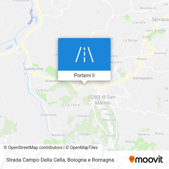 Mappa Strada Campo Della Cella