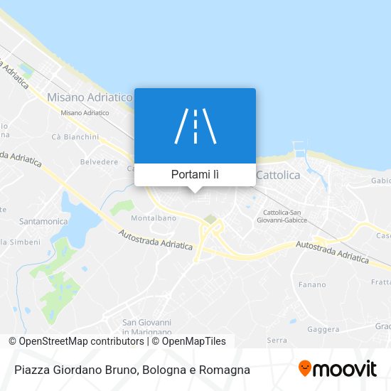 Mappa Piazza Giordano Bruno