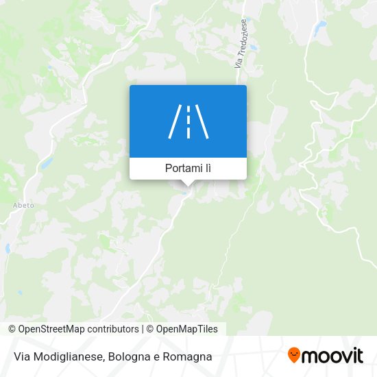 Mappa Via Modiglianese