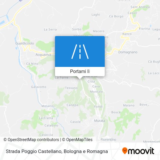 Mappa Strada Poggio Castellano