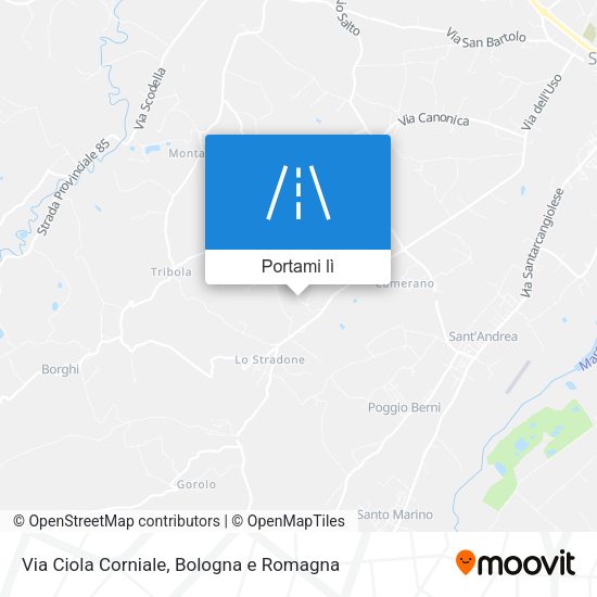 Mappa Via Ciola Corniale