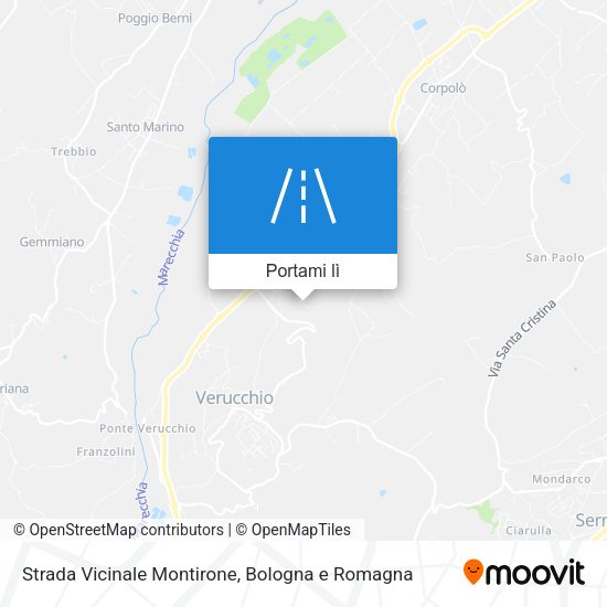 Mappa Strada Vicinale Montirone
