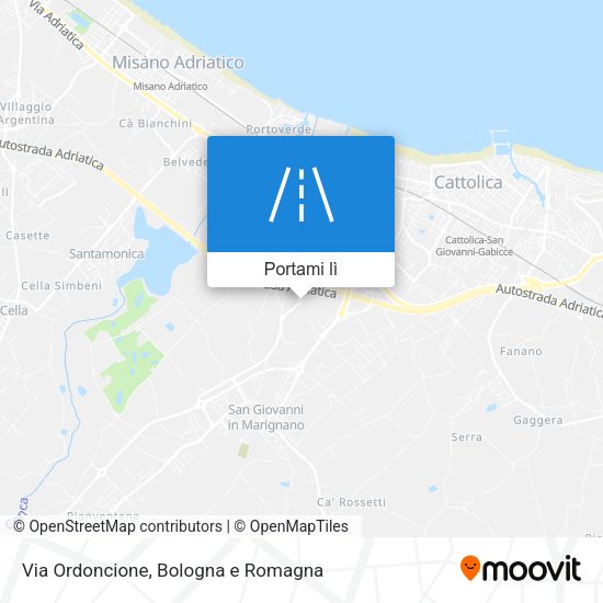 Mappa Via Ordoncione