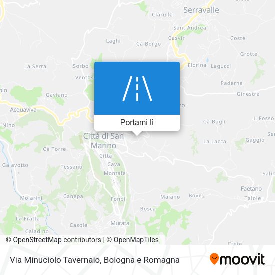 Mappa Via Minuciolo Tavernaio