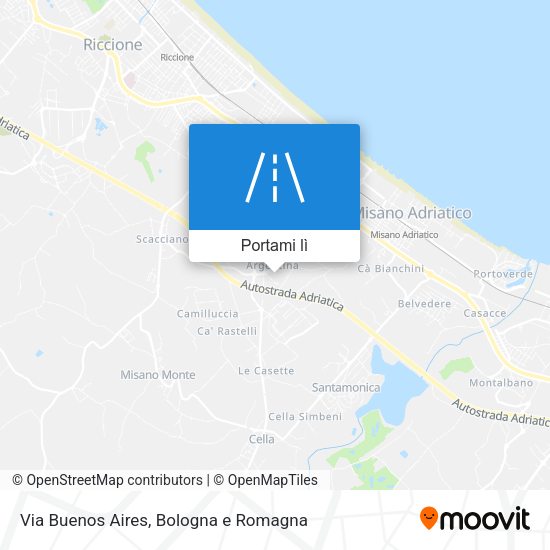 Mappa Via Buenos Aires