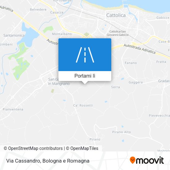 Mappa Via Cassandro