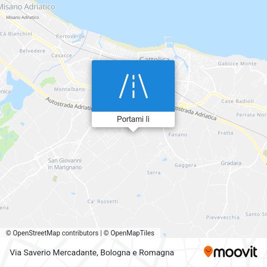 Mappa Via Saverio Mercadante