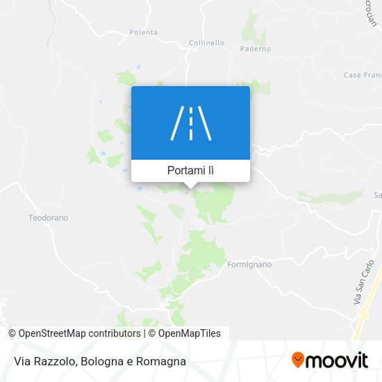 Mappa Via Razzolo
