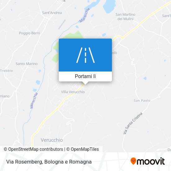Mappa Via Rosemberg