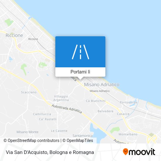 Mappa Via San D'Acquisto