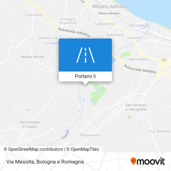 Mappa Via Mesoita