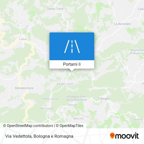 Mappa Via Vedettola