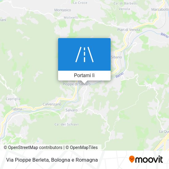 Mappa Via Pioppe Berleta