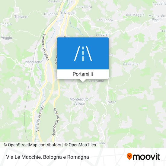 Mappa Via Le Macchie