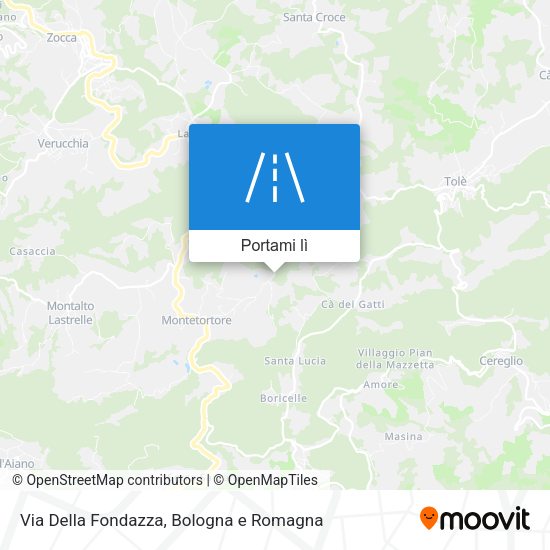 Mappa Via Della Fondazza