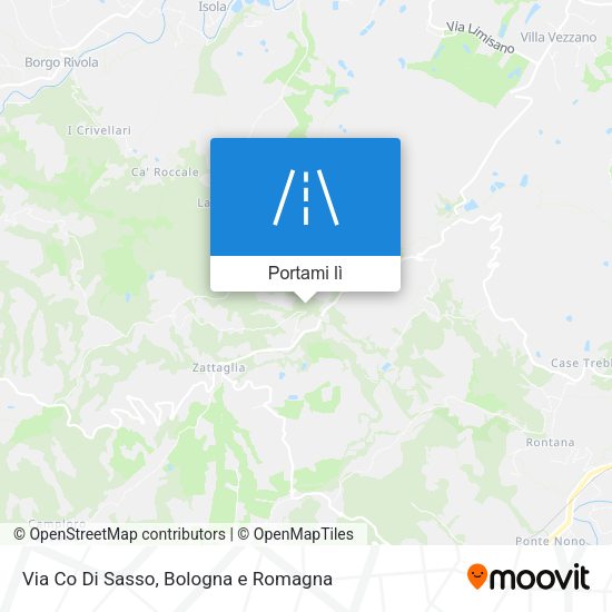 Mappa Via Co Di Sasso