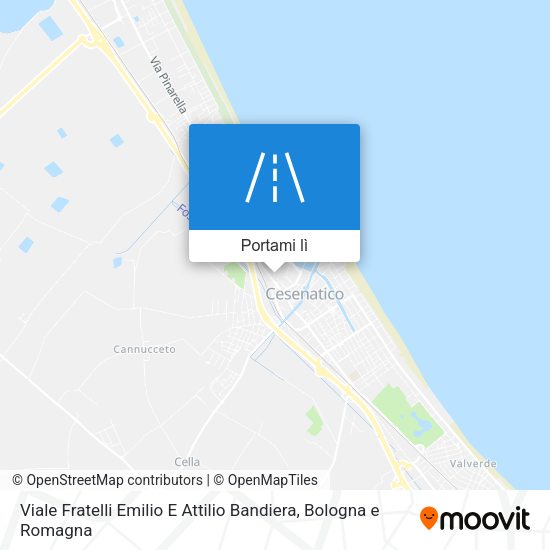 Mappa Viale Fratelli Emilio E Attilio Bandiera