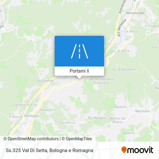 Mappa Ss.325 Val Di Setta