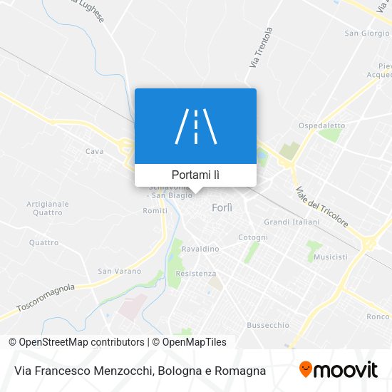Mappa Via Francesco Menzocchi