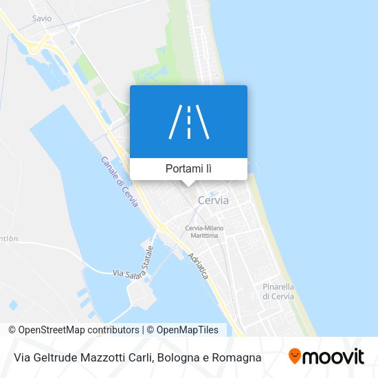 Mappa Via Geltrude Mazzotti Carli