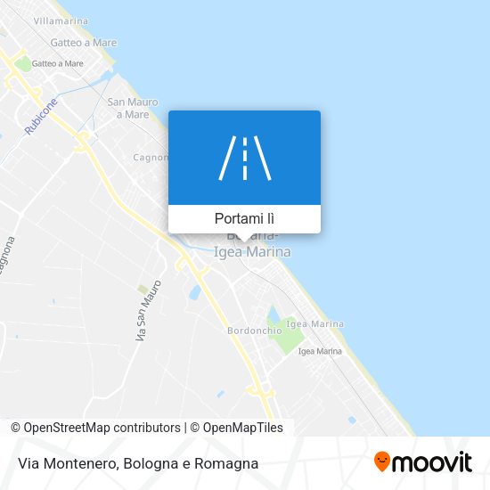 Mappa Via Montenero