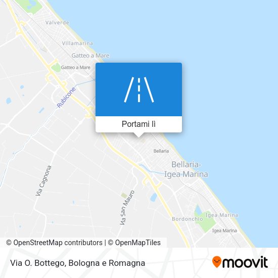 Mappa Via O. Bottego