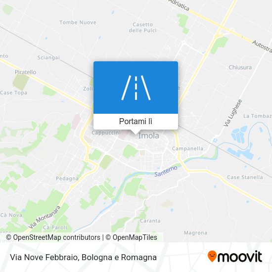 Mappa Via Nove Febbraio