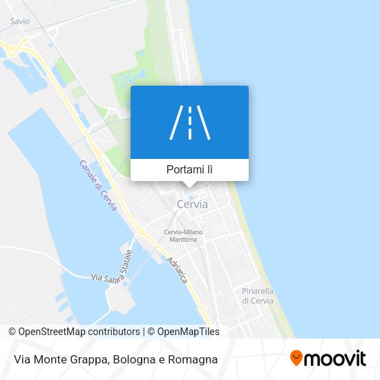 Mappa Via Monte Grappa