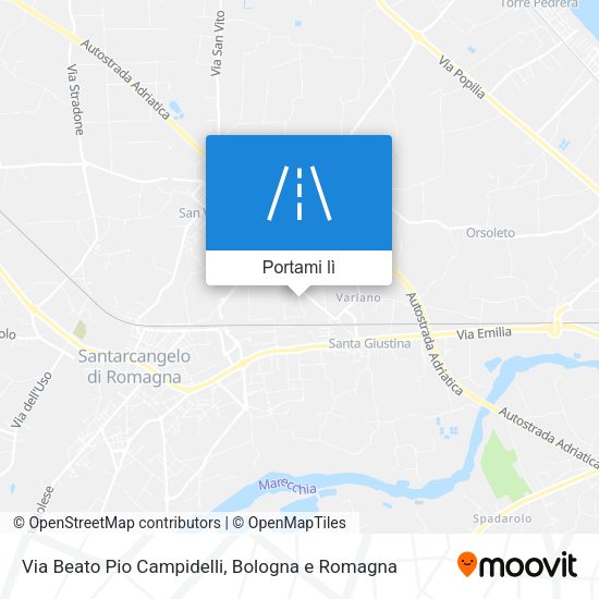 Mappa Via Beato Pio Campidelli