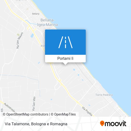 Mappa Via Talamone