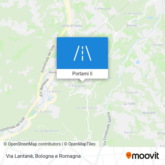 Mappa Via Lantanè