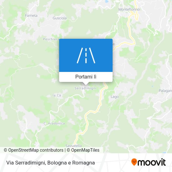 Mappa Via Serradimigni