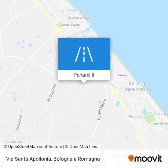 Mappa Via Santa Apollonia