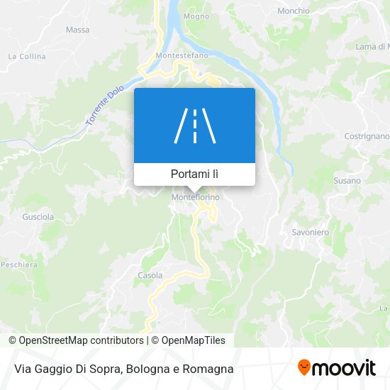 Mappa Via Gaggio Di Sopra