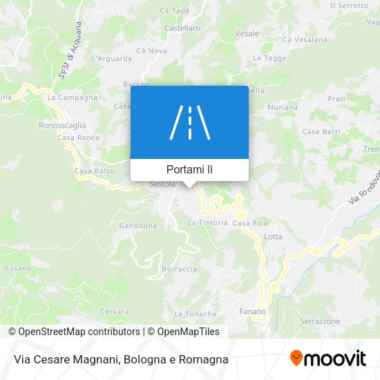 Mappa Via Cesare Magnani
