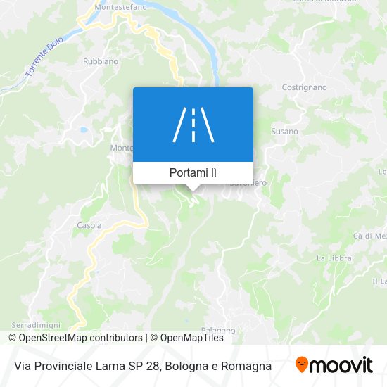 Mappa Via Provinciale Lama SP 28