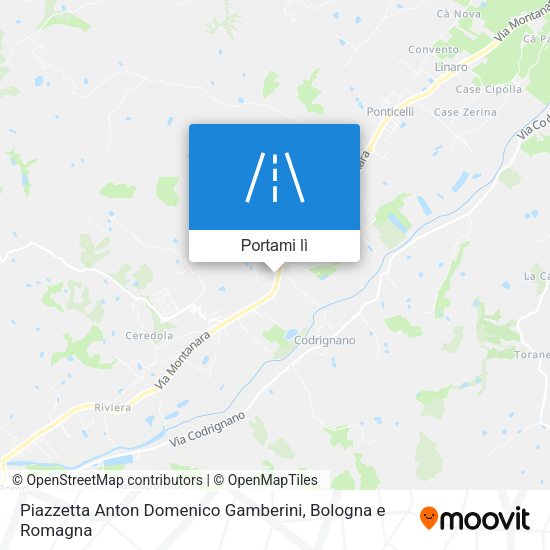 Mappa Piazzetta Anton Domenico Gamberini