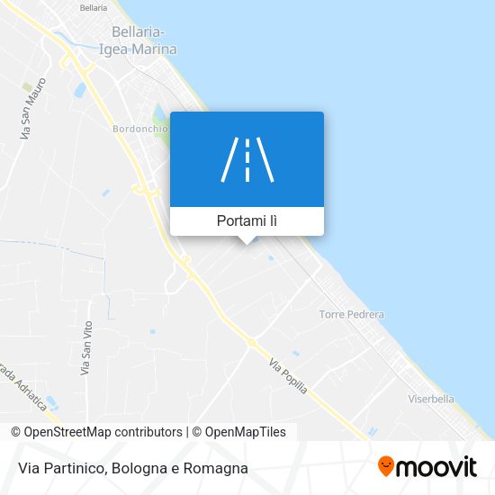 Mappa Via Partinico