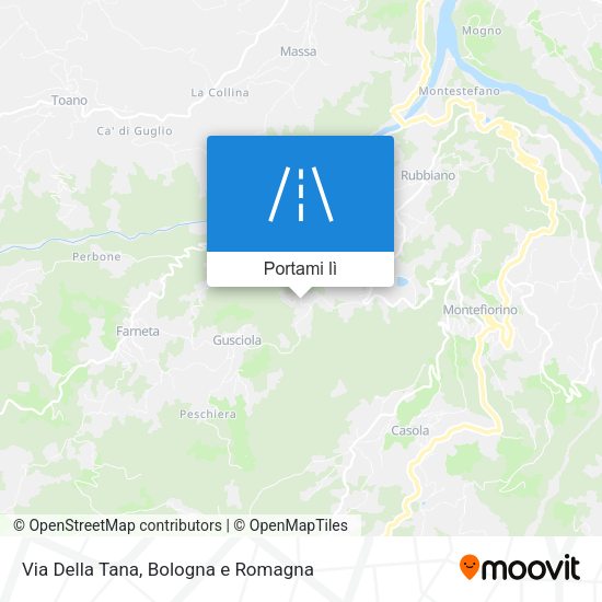 Mappa Via Della Tana