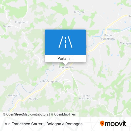 Mappa Via Francesco Carretti