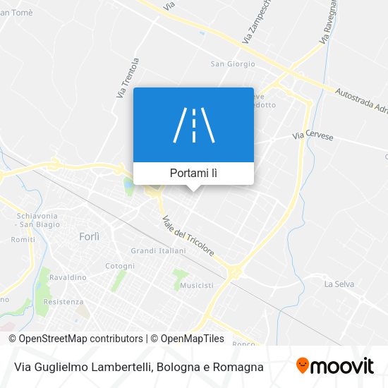 Mappa Via Guglielmo Lambertelli