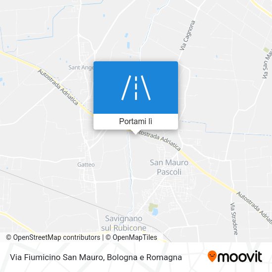 Mappa Via Fiumicino San Mauro