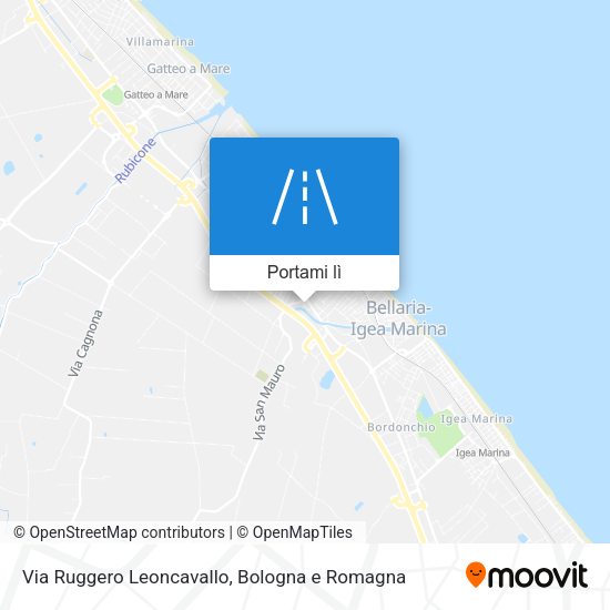 Mappa Via Ruggero Leoncavallo