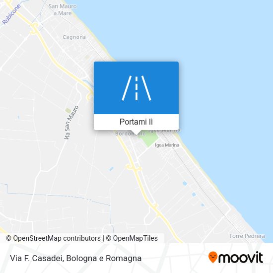 Mappa Via F. Casadei