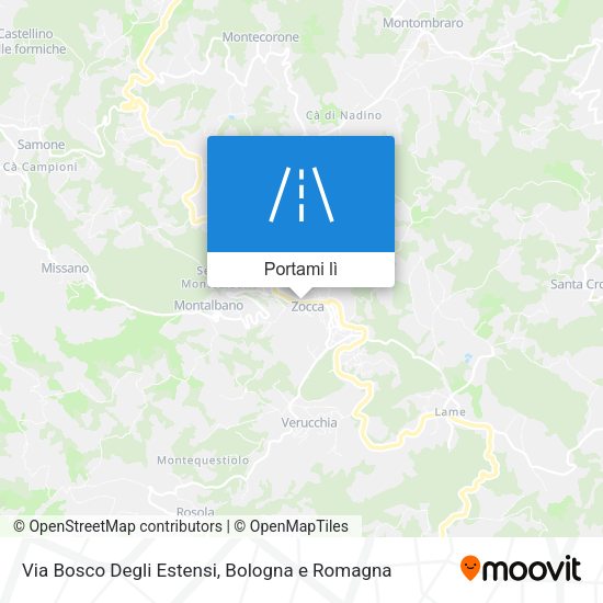 Mappa Via Bosco Degli Estensi