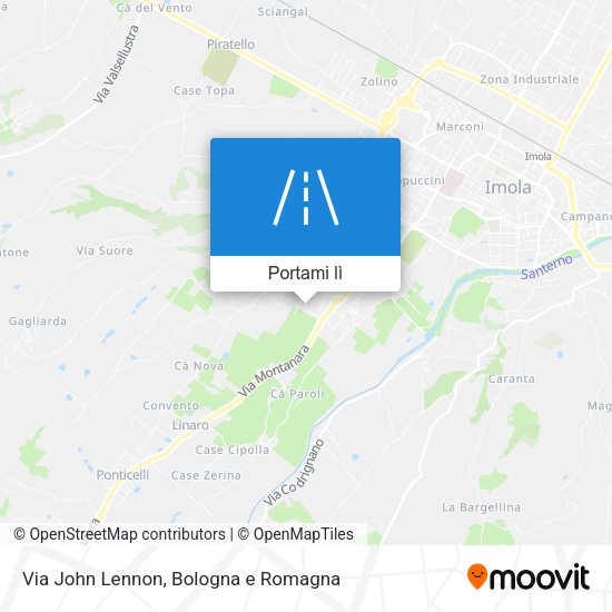 Mappa Via John Lennon