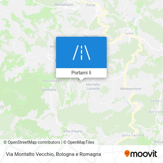 Mappa Via Montalto Vecchio