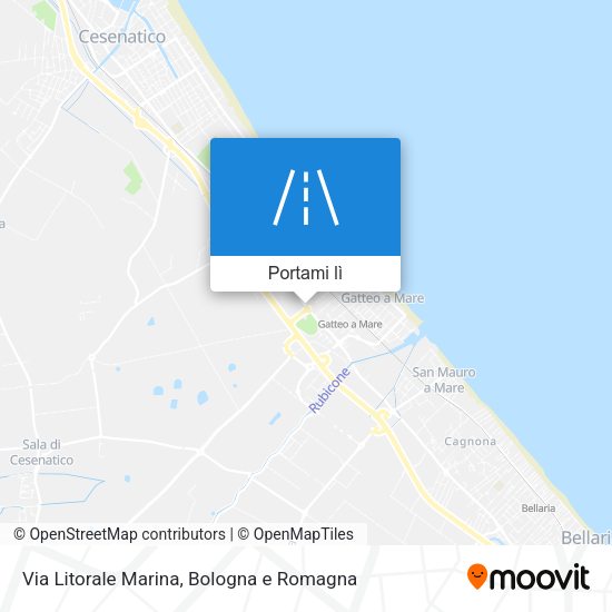 Mappa Via Litorale Marina