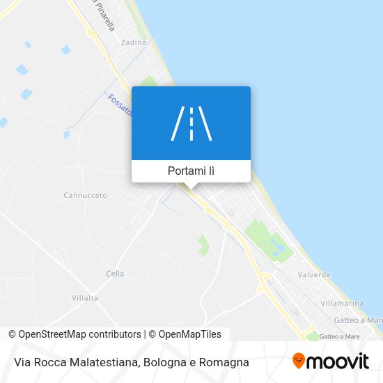 Mappa Via Rocca Malatestiana