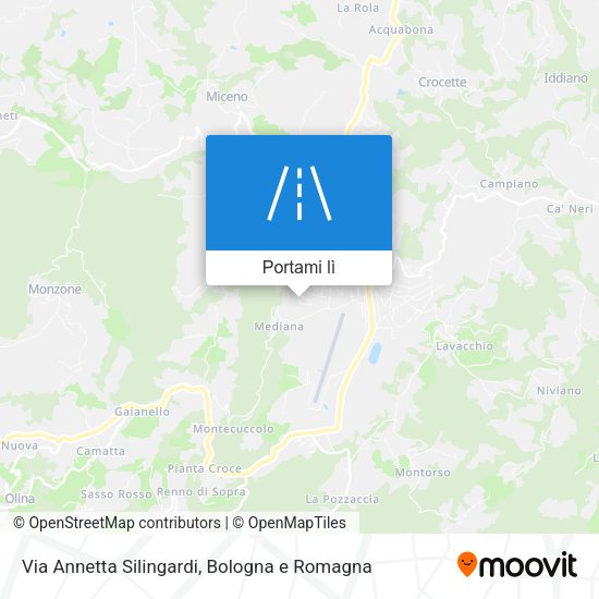 Mappa Via Annetta Silingardi